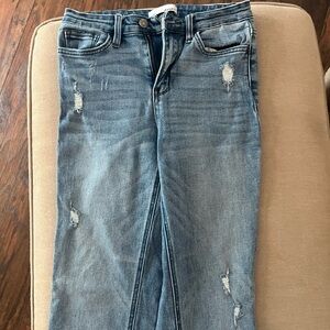 VERVET BY FLYING MONKEY Blue Straight Leg Jeans